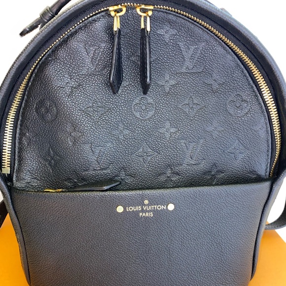 Auth Louis Vuitton Sorbonne medium empreinte noir